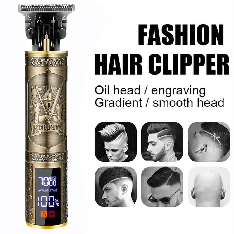 Professional Bald head Hair Trimmer for Men Electric T9 Hair Clippers Rechargeable Beard Trimmer Barber Haircut Machine Shaver