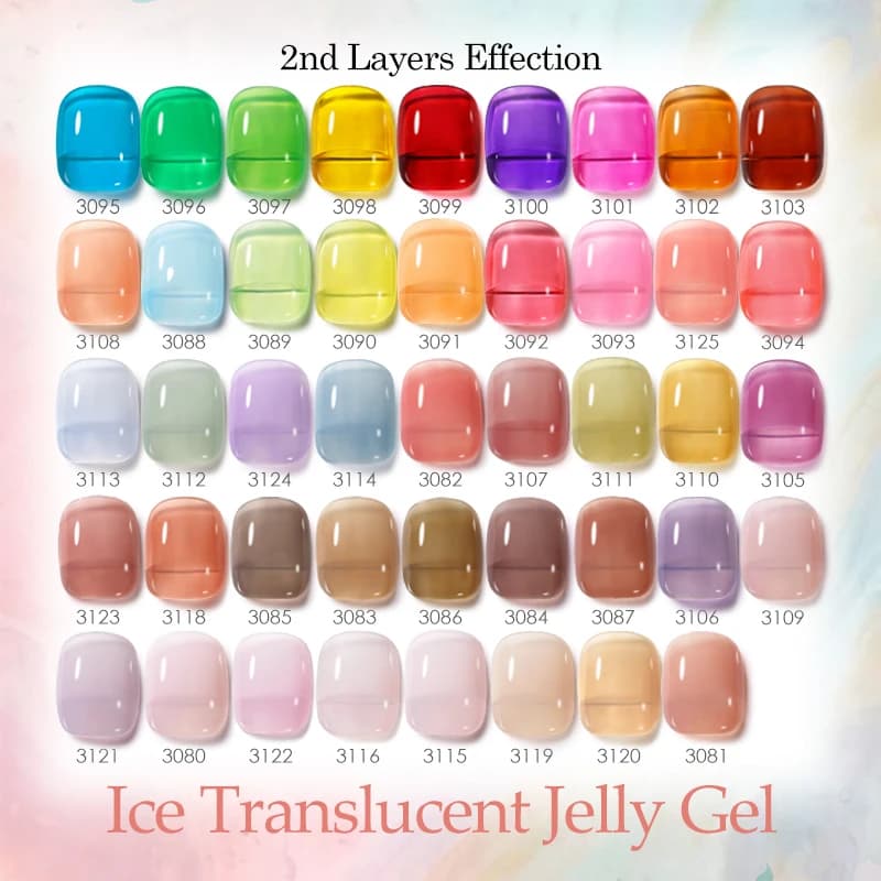 Clou Beaute Smalto gelatina semitrasparente Smalto gel gel nudo rosa ambrato Smalto per unghie semipermanente traslucido Tutto per manicure