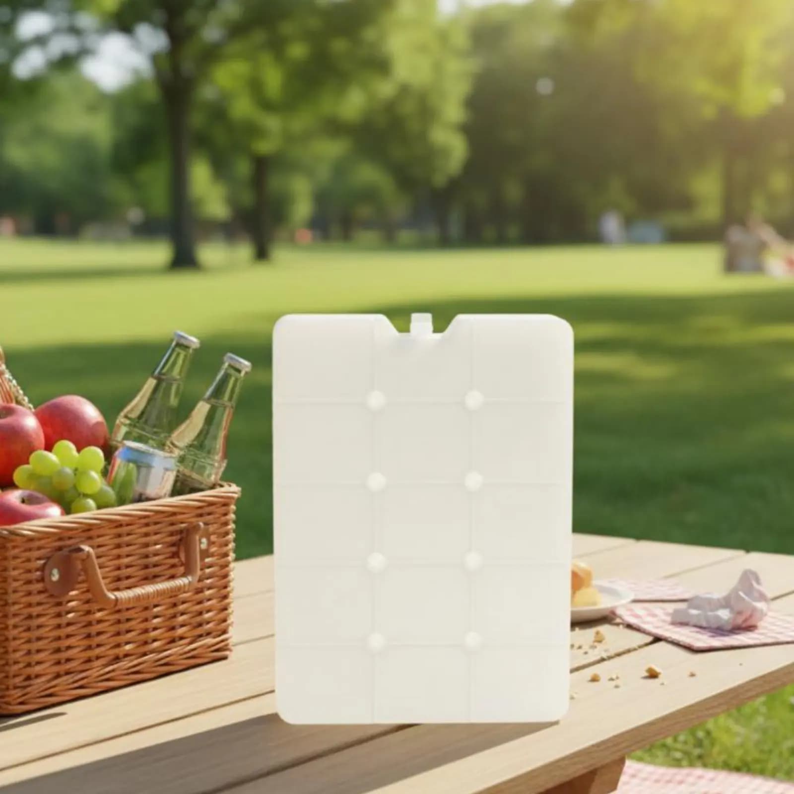 Borsa Ghiaccio Riutilizzabile Anti-perdita, Blocco Ghiaccio Portatile Ecologico e Leggero per Frigo Portatile, Conservazione a Freddo