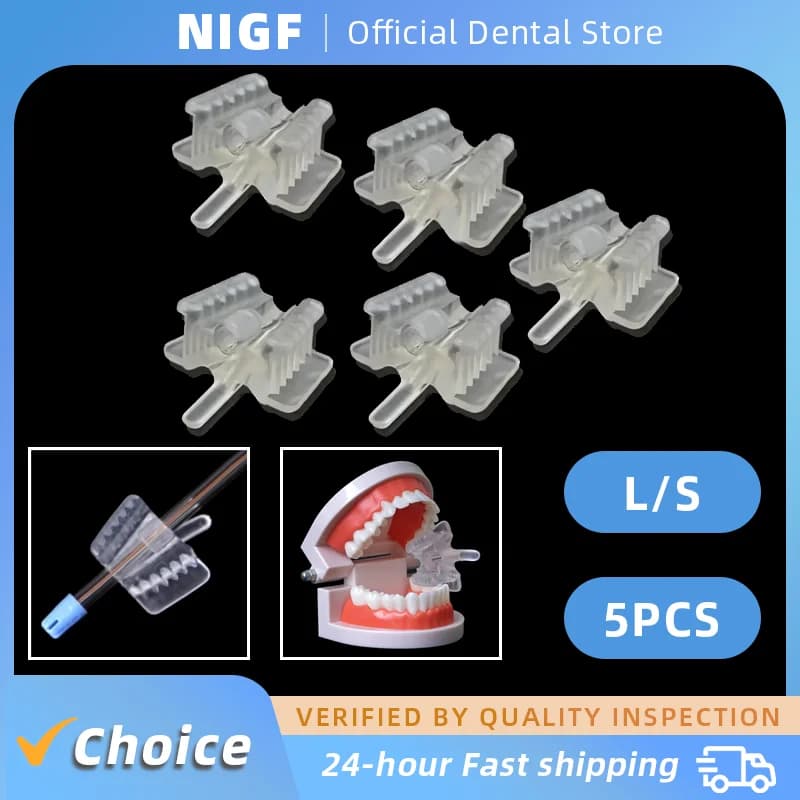 5pcs Dental Silicone Mouth Support Holding Saliva Ejector Suction Tip Occlusal Pad Mouth Opener Retractor Oral Hygiene Material