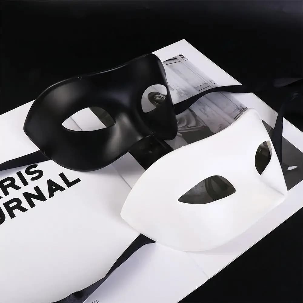1PC Donna Uomo Gentiluomo Maschera in maschera Maschera da ballo Festa di Halloween Decorazione di nozze Puntelli Maschera di Halloween Cosplay