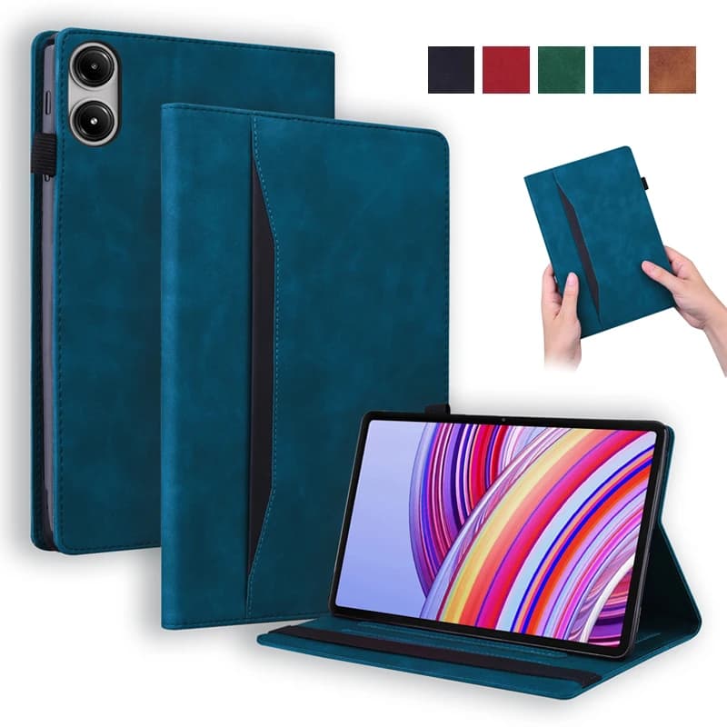 GEFENIS For Redmi Pad Pro Case 12.1" Luxury PU Leather Wallet Tablet Funda For Xiaomi Redmi Pad Pro 12.1 Inch 2024 Poco Pad Case