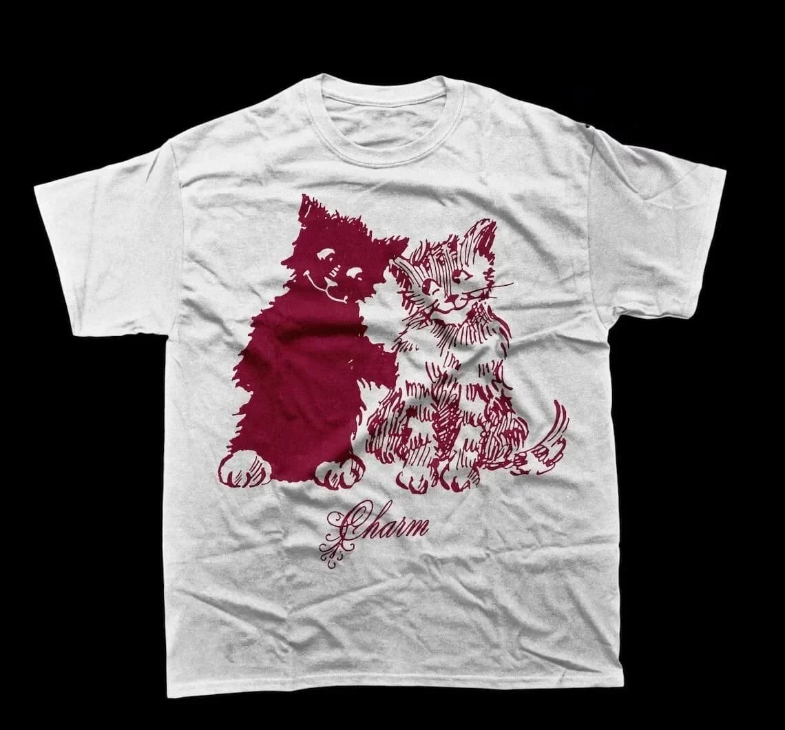 Clairo Charm Short Sleeve Gift Fans White Shirt BB437 t-shirts for women