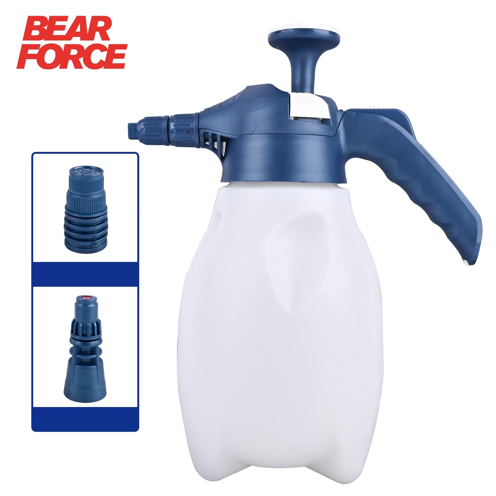 BEAR FORCE Spruzzatore di Schiuma a Pompa (68oz/2L) Multifunzione con Doppi Ugelli Regolabili, Perfetto per il Lavaggio dell'Auto