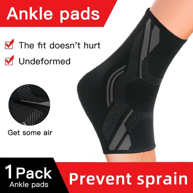 1 pezzo di supporto per caviglia, manica di compressione, basket, calcio, corsa, sport, supporto per caviglia