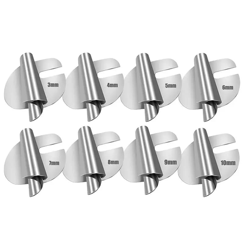 Set di piedini universali per cucito AA63 HOT - Orlatore a rullo - [3-10 mm] Strumento per orlatura in metallo per macchine domestiche e industriali