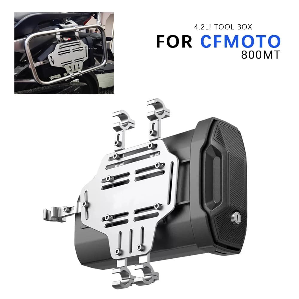NUOVA cassetta degli attrezzi laterale PER CF MOTO 800MT Cassetta degli attrezzi Cassetta degli attrezzi decorativa laterale impermeabile Kit di pronto soccorso/avviamento laterale Cassetta degli attrezzi 800MT 800