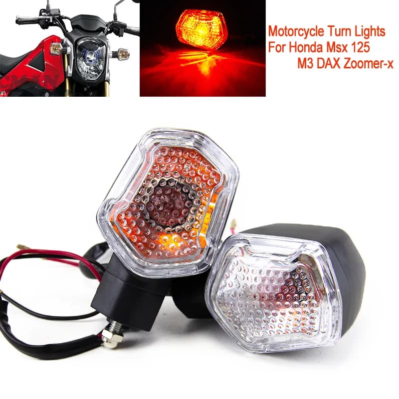 Lampadina moto Direction indicators Lights for Honda Msx 125 2015 M3 DAX Zoomer-x Little Monkey Bike Directional indicator Lamp