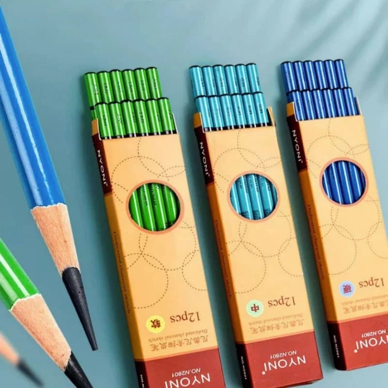 10/12Pcs Professional Sketching Pencil Set Charcoal Pencils Graphite Soft Medium Hard for Drawing Beginners & Pro Artists Gift