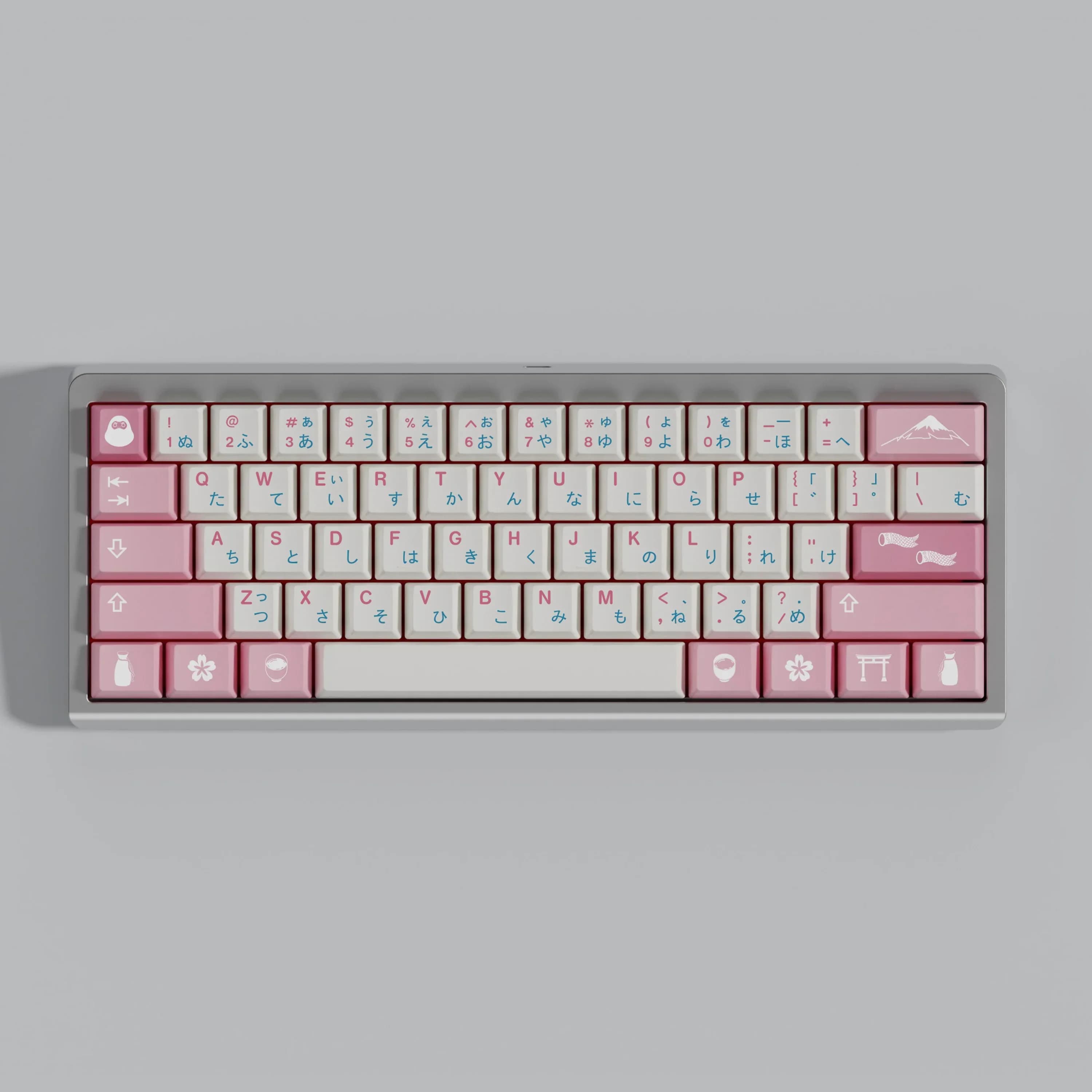 Tastiera meccanica con copritasto originale personalizzato Sakura, sublimazione PBT, spazio diviso
