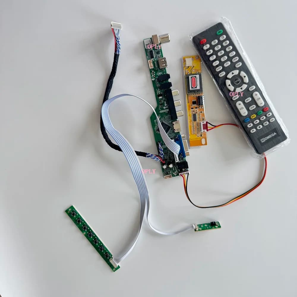 Kit scheda controller TV per LTN160AT01 LTN160AT02 16" 1366X768 VGA compatibile HDMI USB RF Audio pannello LCD monitor schermo AV fai da te