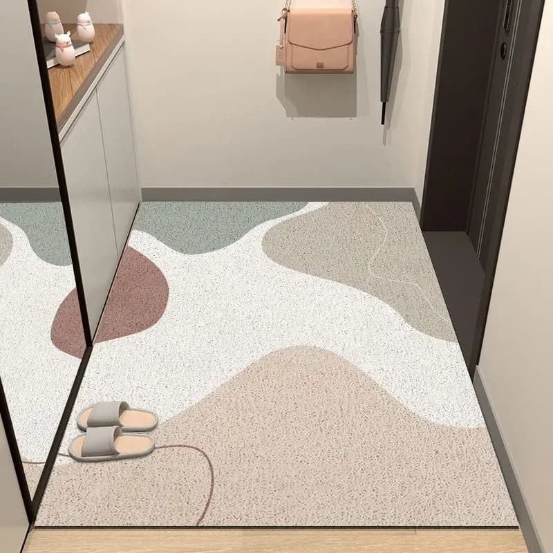 Tappetino per porta d'ingresso semplice tappetino per anello di seta tappetino per porta per uso domestico tappetino per fango per sfregamento del suolo tappetino per piedi in pvc nordico ins wind