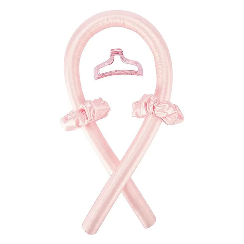 Iron lazy hair curler with clip without heater sponge Ring iron hair curler for sleeping in foam Comfortable