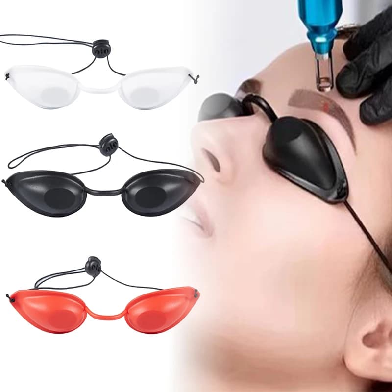 Occhiali protettivi laser regolabili Maschera per occhi di bellezza morbida per laser IPL LED UV Photon Beauty Terapia della luce rossa Forniture per letti prendisole
