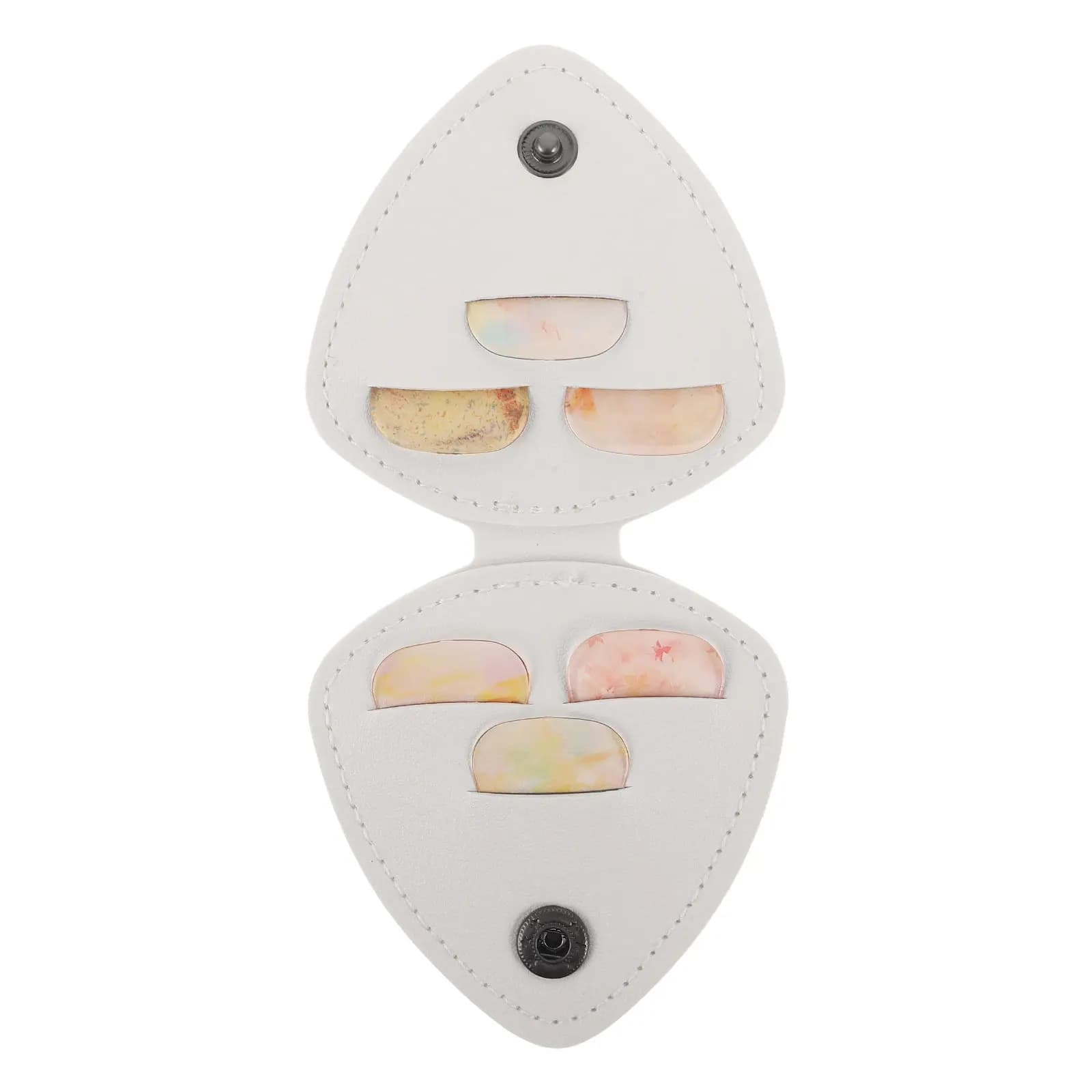 Set Porta Plettri per Chitarra con Custodia Trasparente e Plettri di Diverso Spessore per Chitarra Acustica ed Elettrica, Portatile