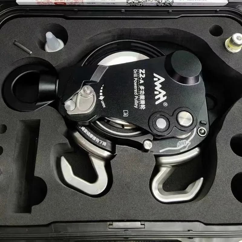 AWAH Z2-A Kit di rialzo elettrico telescopico Lavoro aereo Attrezzatura di protezione anticaduta cingolata con corda di descida lenta/veloce