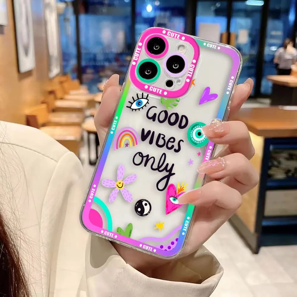 Cover Trasparente con Stampa Occhio Blu Portafortuna per Xiaomi Redmi Note 15 14 13 12 11 11T 11S 10 9 10S 9S 8 Pro Max, Custodia in TPU