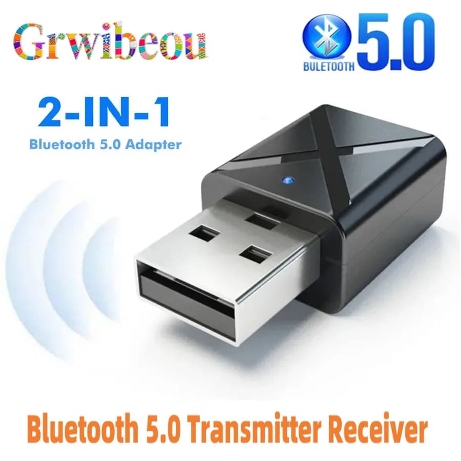 NUOVO Bluetooth 5.0 Trasmettitore Audio Ricevitore Mini USB 3.5mm AUX Jack Musica Stereo Adattatore BT Senza Fili Per PC TV Altoparlante Per Auto