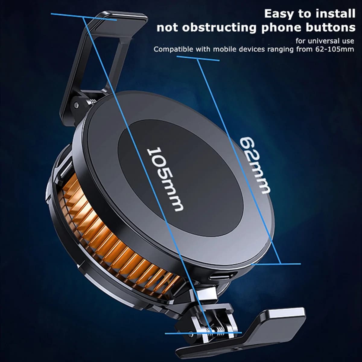 ABAN MEMO CX07 Semiconductor cooling fan for mobile phone Magnetic/clip rear radiator for Android game cooling device