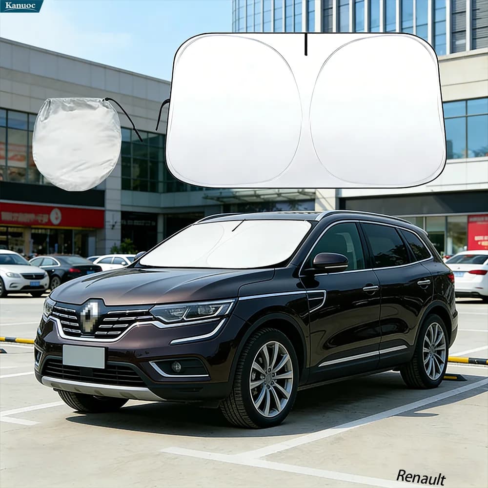 Parasole per parabrezza per Renault Koleos 2016-2023, protezione solare pieghevole per auto, blocca i raggi UV