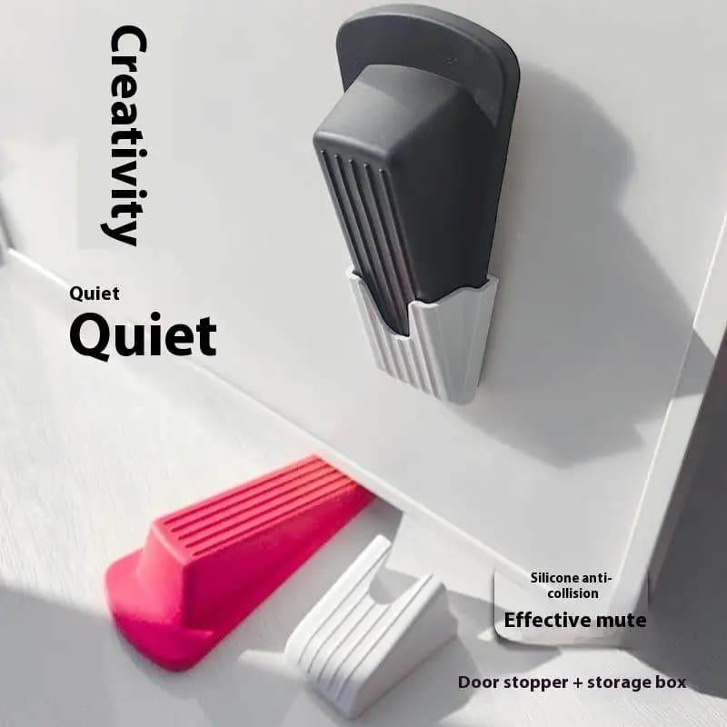 Nuovo pratico fermaporta in silicone morbido di sicurezza, zeppe per porte, fermaporta anti-collisione per la casa, resistente all'usura