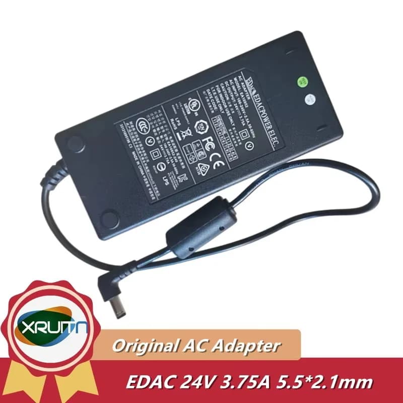 Caricatore adattatore CA originale EDAC POWER ELEC EA10952 24 V 3,75 A 5,5 * 2,1 mm originale