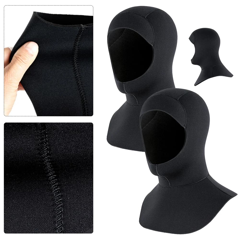 Diving hood 3mm in Rapid Drying Neoprene, UPF50+ Anti-slip for Swimming, Diving and Snorkeling