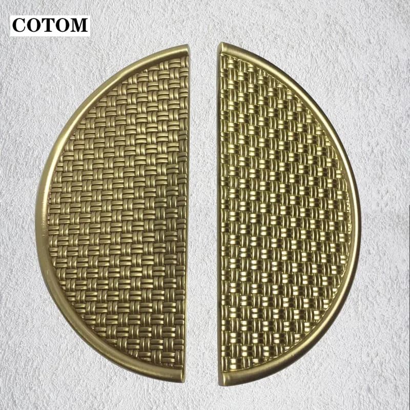 Maniglie per porte dell'armadio in ottone dorato di lusso da 27CM maniglie per porte scorrevoli rotonde manopole Morden miglioramento della casa