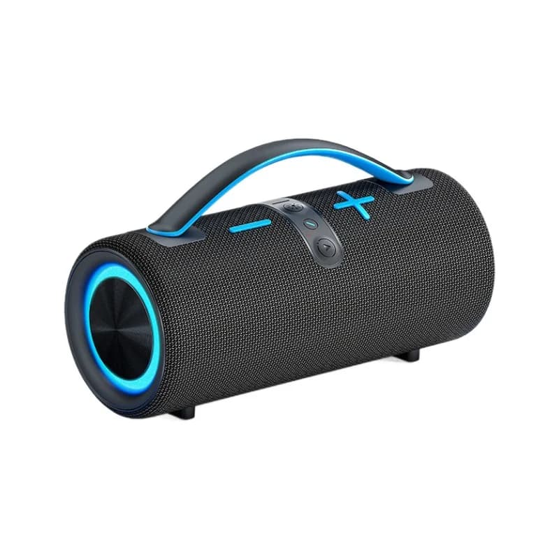 Nuovo altoparlante wireless bluetooth subwoofer portatile impermeabile in tessuto esterno con luce RGB stereo da gioco