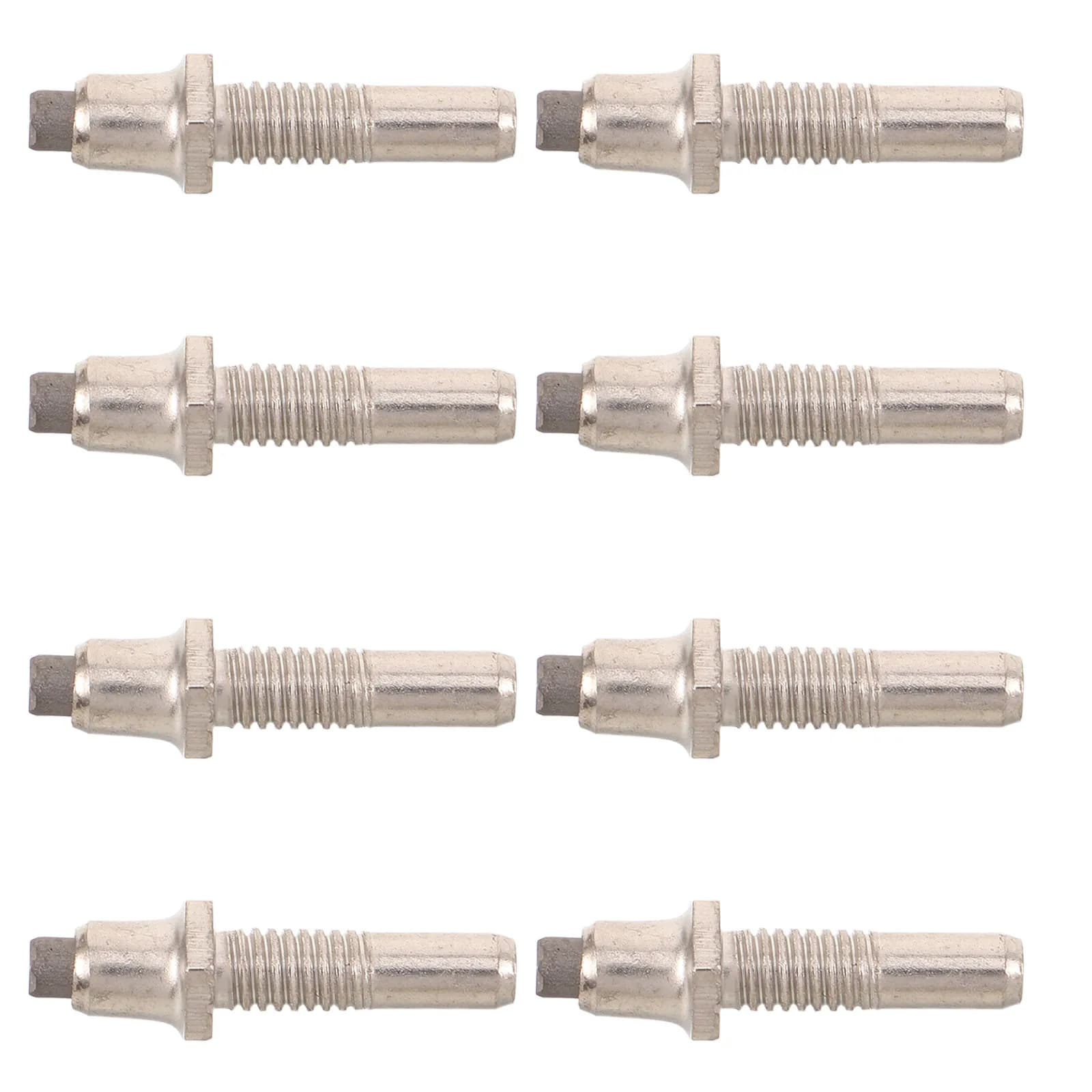 8Pcs Hiking Pole Replacement Tips Tungsten Carbide Trekking Pole Spikes Universal Fit Enhanced Traction Lightweight Stability