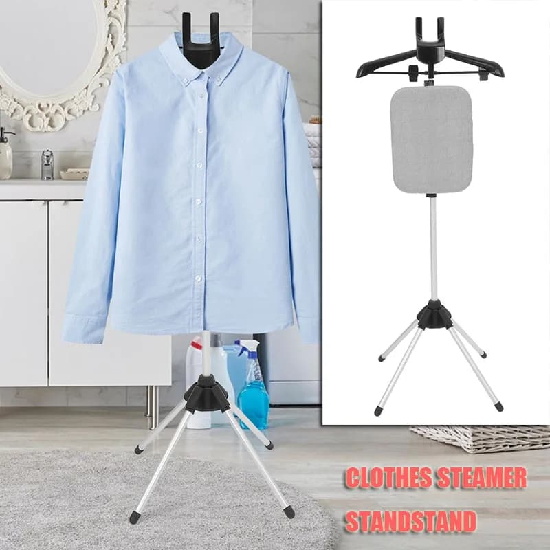 Ironing clothes hanger with plate Steam clothes bracket Adjustable coat drying Foldable for clothes Portable steam coat panel
