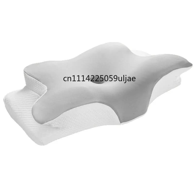 2026 New Solid Color Special-shaped Horn Pillow, Butterfly Pillow Memory Cotton Slow Rebound Neck Protection Sleep Pillow