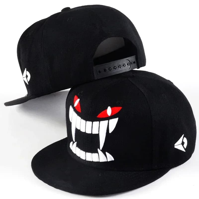Hip-hop hats with embroidery demon unisex baseball caps snapback casual adjustable spring autumn sports hat for outdoor sun protection