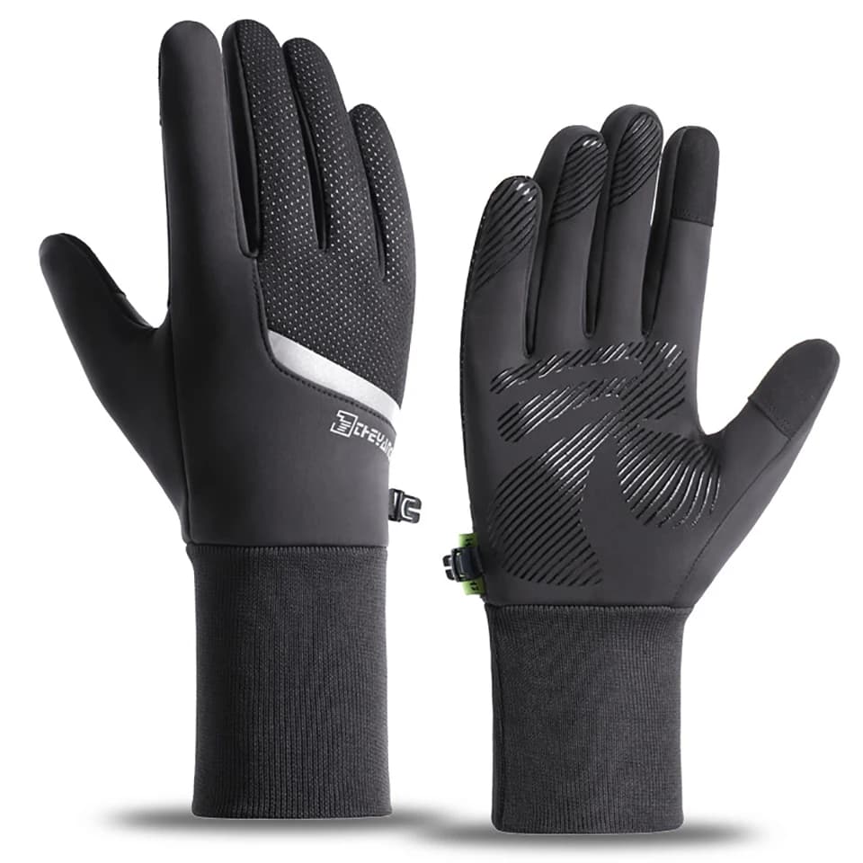 Guanti da ciclismo inverno Outdoor SportsTouch schermo antiscivolo bici moto equitazione antivento imbottito Warmr guanti sportivi da uomo