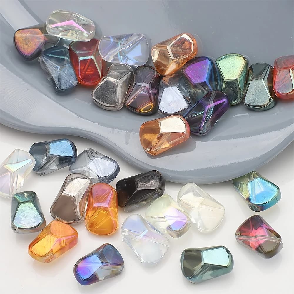 20Pcs 10x16mm Irregular Shape Czech Crystal Glass Loose Beads For Handmade Bracelet Necklace Accessories Fashion Jewelry Makin