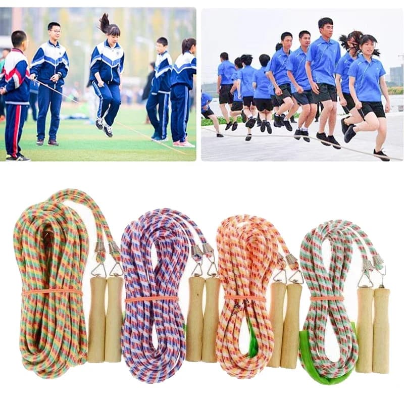 Funny Family Collective Jump Rope Multi-person Social Party Team Building Games Children Adult Fitness Training Sports Toy Tips