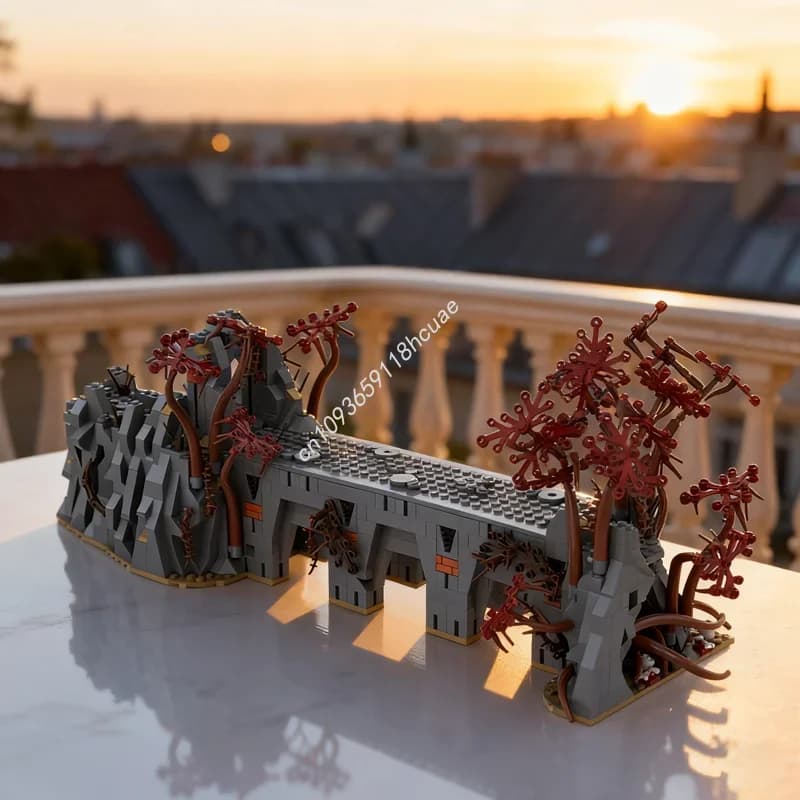 1094 pz MOC UCS Dol Guldur Parte 1 8 Hobbit E Blocchi di Costruzione di Modello FAI DA TE Creativo Regali Di Natale Idea Giocattoli Educazione Compleanno
