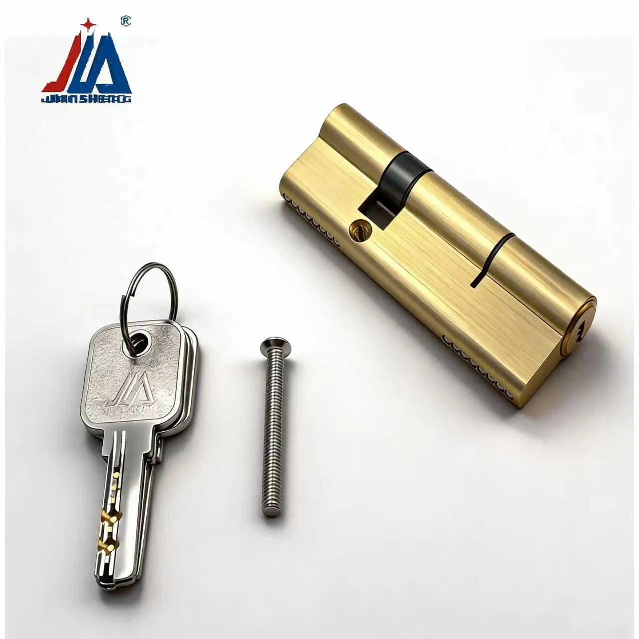 Solid Brass Door Lock Cylinder Anti-Pick Security Lock Core 30/60 Split Cam Lock for Aluminum/UPVC Doors Home Security Hardware