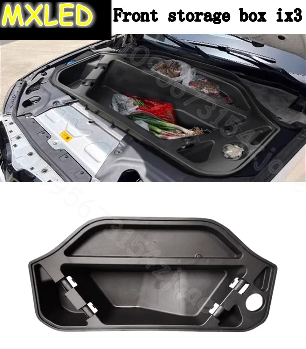 For BMW ix3 2019 2020 2021 2022 2023 2024, Car front glove box, Sub-cophaned glove compartment, Motor compartment protection