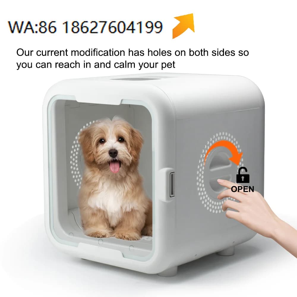 pet dryer automatic Professional Hair Drying HotSelling Cat Box for Dog Grooming Vacuum