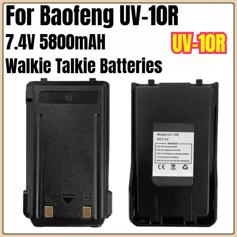 Batterie walkie-talkie UV-10R 7,4 V 5800 mAH per Baofeng UV-10R