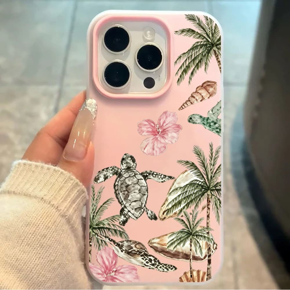 Summer Sea Turtle Jelly material Phone Case For Xiaomi Redmi Note 14 Pro Note 13 12 11 Pro 4G 5G 15C 14C Soft SIlicone Cover