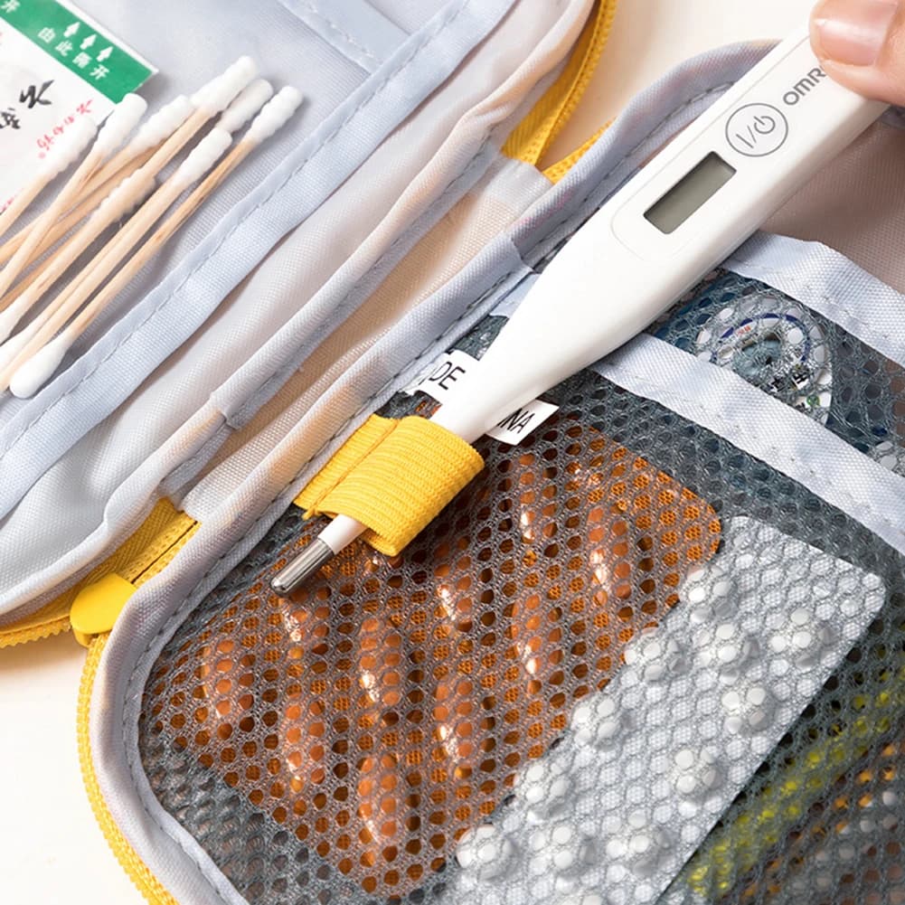Mini Borsa Pronto Soccorso Portatile, Sacchetto Vuoto per Kit di Primo Soccorso per Campeggio, Escursionismo, Viaggi ed Emergenze