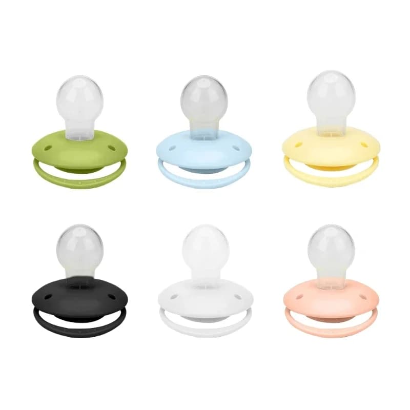 Ciuccio in silicone alimentare Simulazione capezzolo Giocattolo Rilassamento Succhietto realistico A2UB