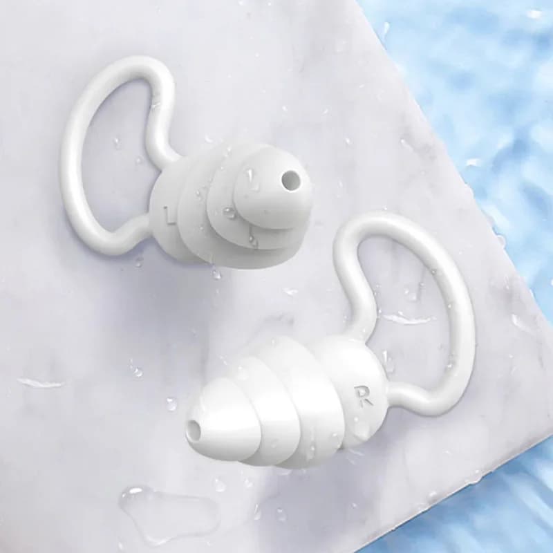 2 paia di tappi per le orecchie da nuoto Tappi per le orecchie antirumore per il sonno Snorkeling Surf Tappi per le orecchie da nuoto antirumore impermeabili accessori piscina