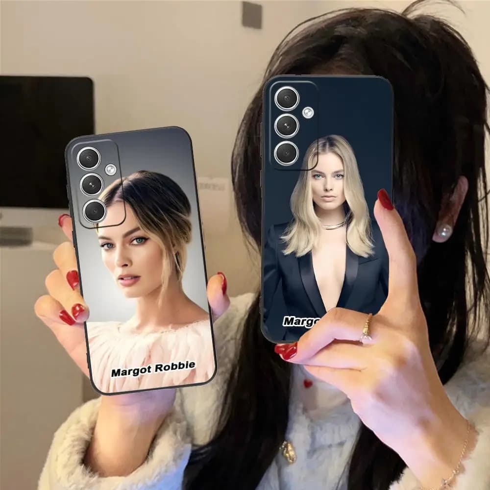 Margot Robbie Mobile Phone Case for Samsung Galaxy S25 S24 S23 S22 S21 S20 Note20 Plus FE Ultra Colour Printing Cover Smartphone