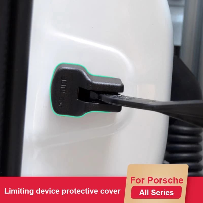 Per Porsche Cayenne Macan 911 Cayman Boxster Car Styling Serratura della porta Fermaporta Limitatore Braccio Coperture Proteggi adesivi Accessori auto