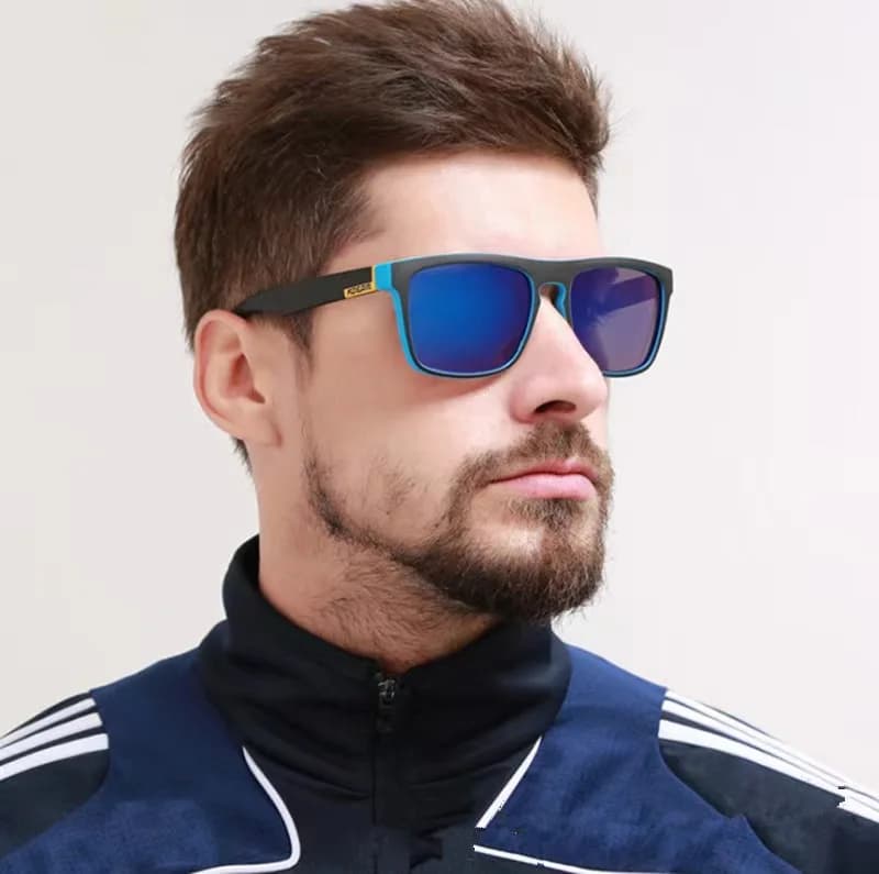 Occhiali da sole polarizzati sportivi, colorati, con montatura elastica, per uomo, per guida all'aperto, protezione solare, occhiali di alta gamma D731