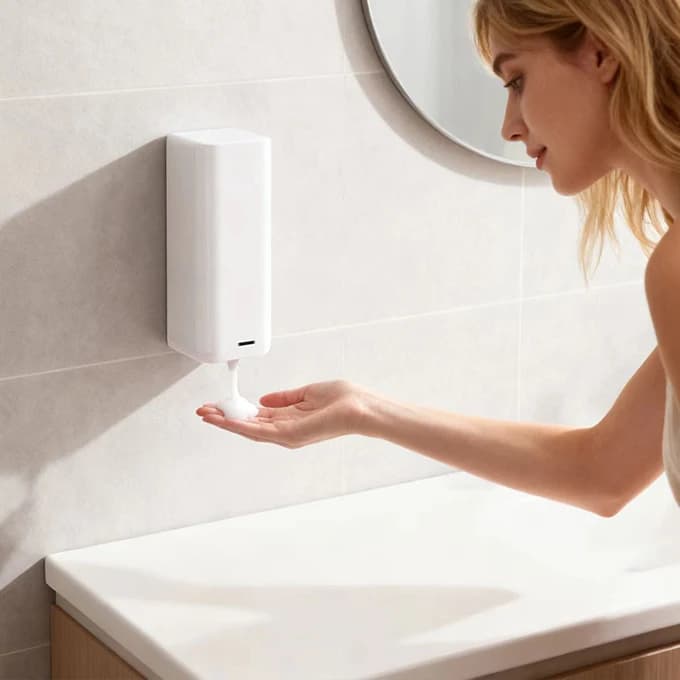 Dispenser automatici di sensori intelligenti per lavatrice manuale Dispenser automatico di sapone liquido spray disinfettante per le mani senza contatto