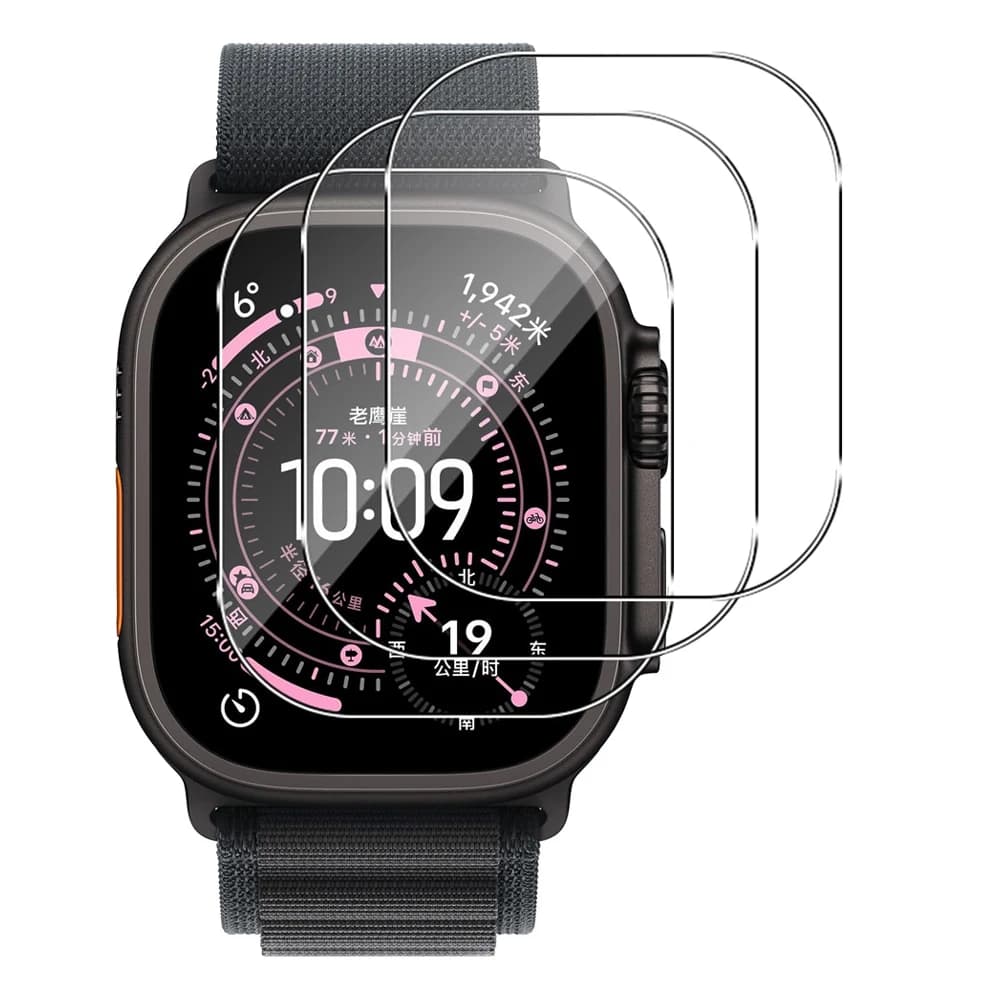 Vetro temperato per Apple Watch Ultra 3 49mm Protezione schermo Accessori Anti-graffio HD Full Film iWatch Series Ultra 2 3 Cover